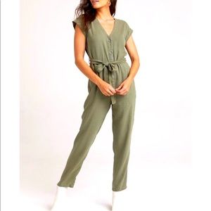 Bella Dahl XS green full length jumper viscose tie